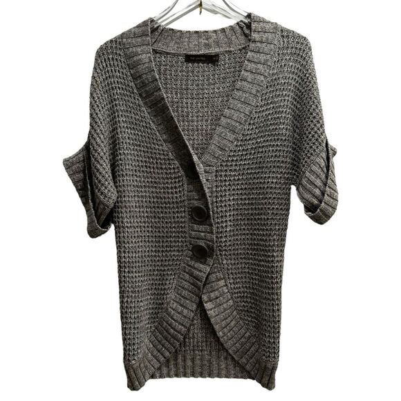 The Limited Gray Shimmer Three Button Cardigan Sweater XS - Picture 1 of 5